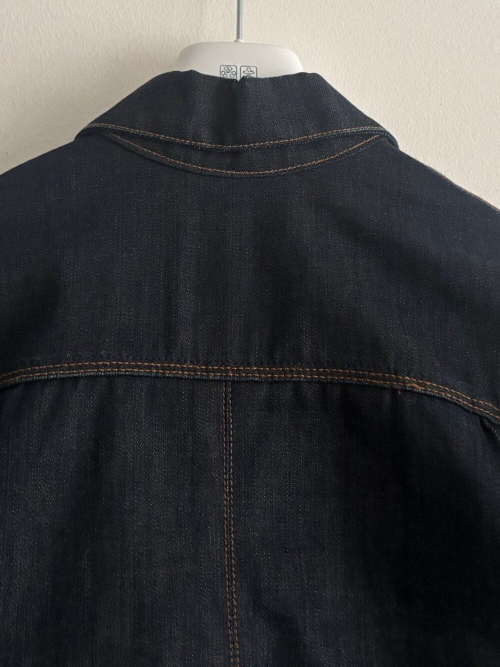 $800 Raleigh USA Cone Mills White Oak Blue/ Indigo Raw Denim Jacket- Small - Picture 11 of 12